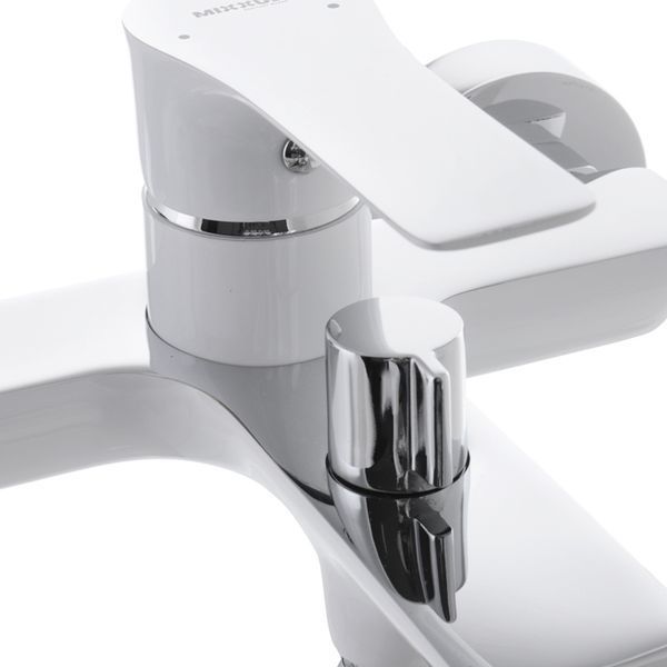Смеситель для ванны с коротким изливом Mixxus Premium Eva 009 Euro Белый (MI5811) MI5811 фото