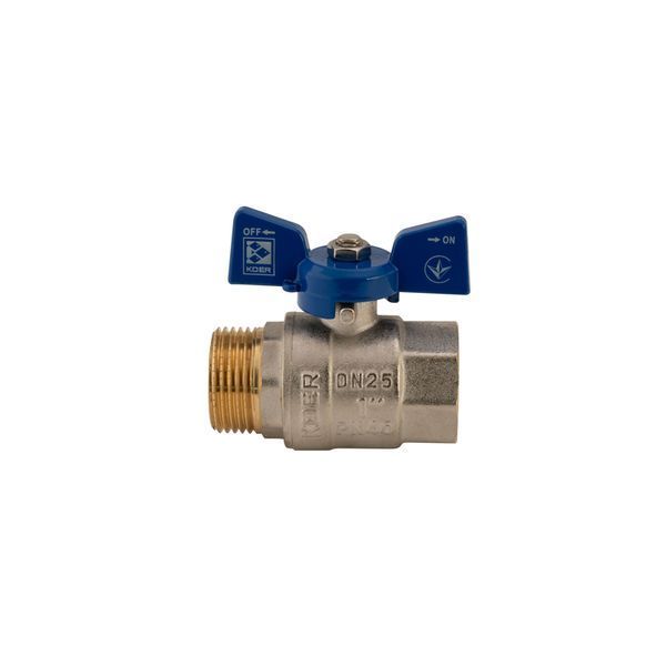 Кран шаровый Koer 1" ГШБ (KR.218.B) синий (KR2721) KR2721 фото
