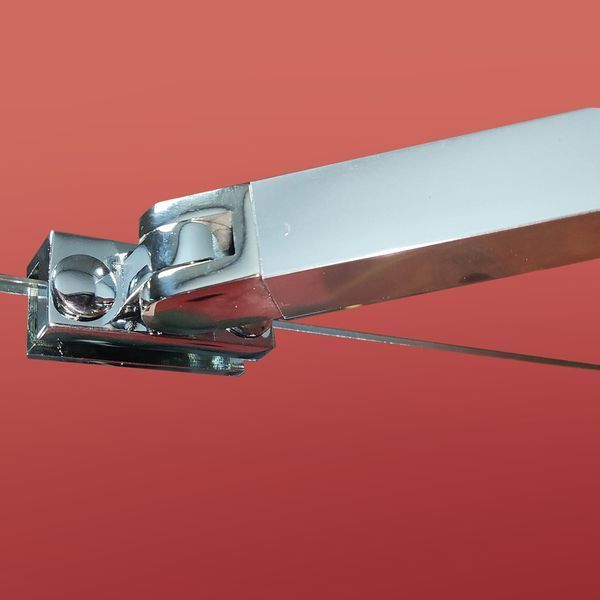 Бічна стінка до кабіни Koer SR SW04-80x200-TR-01 прозоре скло Easy Clean 10мм, хром (KR5389) KR5389 фото