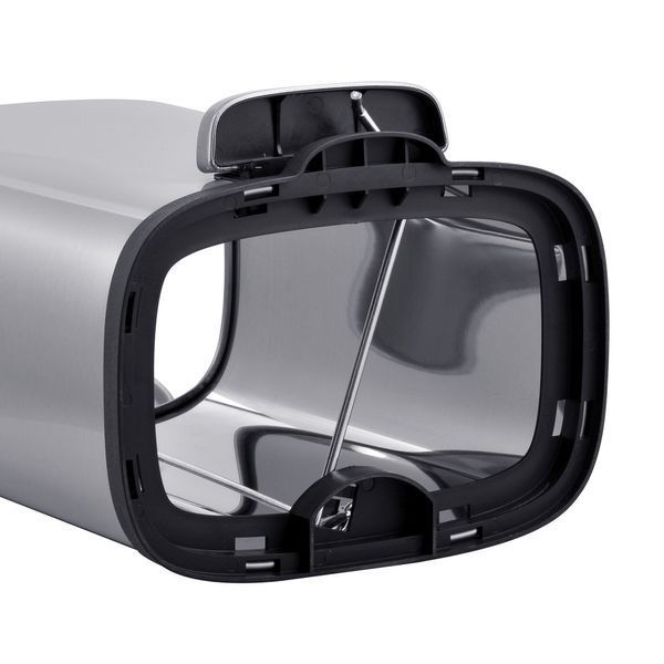 Мусорное ведро с плавным закрытием прямоугольное Mixxus Premium Style-TC0305 SS Color 5л цвет нержавейка (MI7060) MI7060 фото