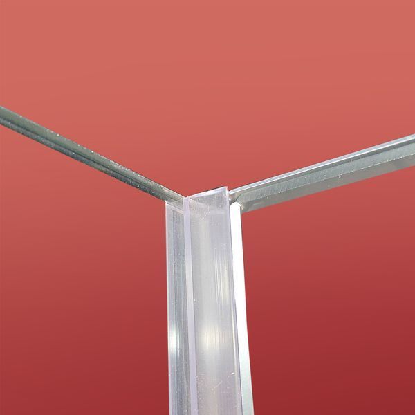 Бічна стінка до кабіни Koer SR SW04-80x200-TR-01 прозоре скло Easy Clean 10мм, хром (KR5389) KR5389 фото