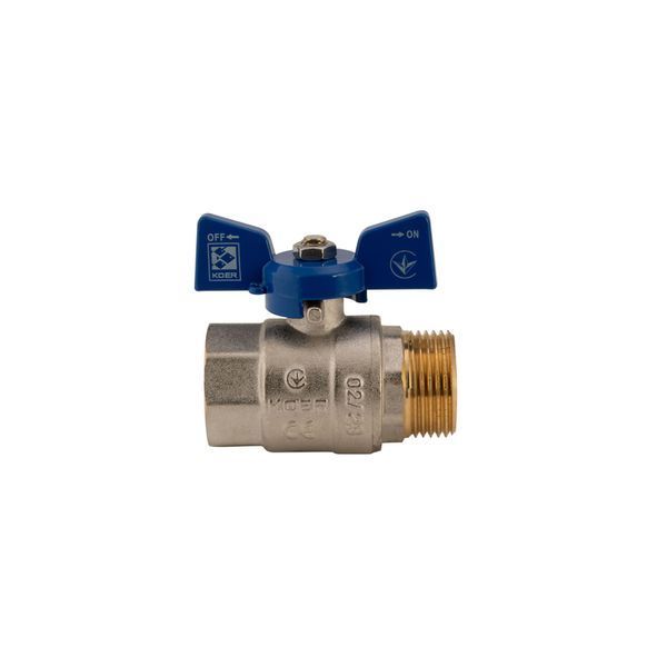 Кран шаровый Koer 1" ГШБ (KR.218.B) синий (KR2721) KR2721 фото