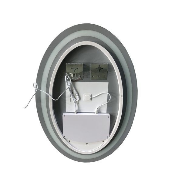 Дзеркало Zerix Fusion MV01-50x70 з LED Touch, Anti-fog, димером, регулятором яскравості (ZX6067) ZX6067 фото