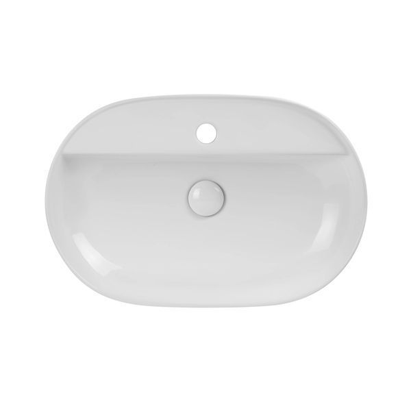 Раковина накладна Mixxus Premium ELLIPSE-0204 600х380х115mm з отвором під змішувач (MP6679) MP6679 фото