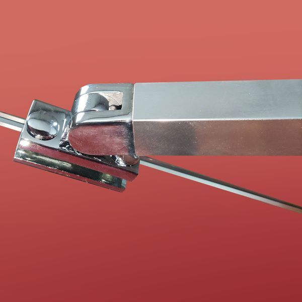 Бічна стінка до кабіни Koer SR SW04-80x200-TR-01 прозоре скло Easy Clean 10мм, хром (KR5389) KR5389 фото
