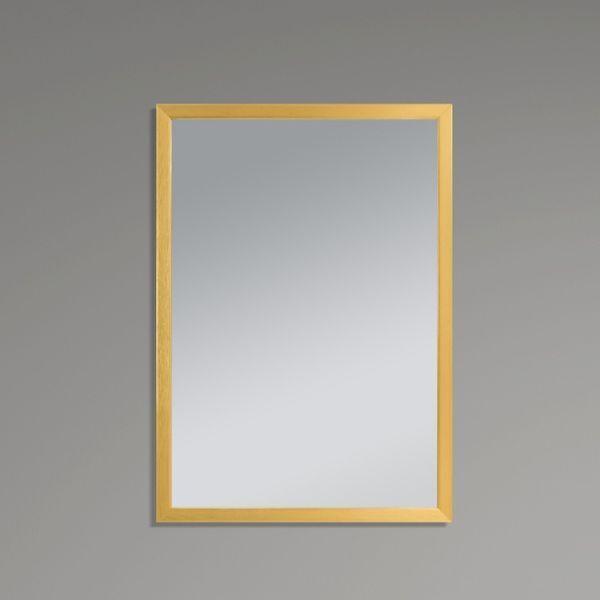 Зеркало настенное Zerix FONTE MRZ09-70x85-Reverse GOLD прямоугольное в золотой раме (ZX5639) ZX5639 фото
