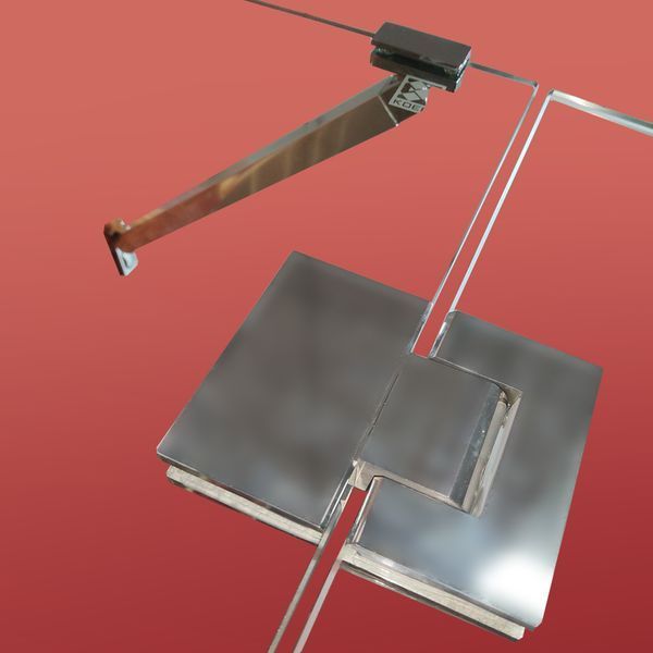 Бічна стінка до кабіни Koer SR SW04-80x200-TR-01 прозоре скло Easy Clean 10мм, хром (KR5389) KR5389 фото