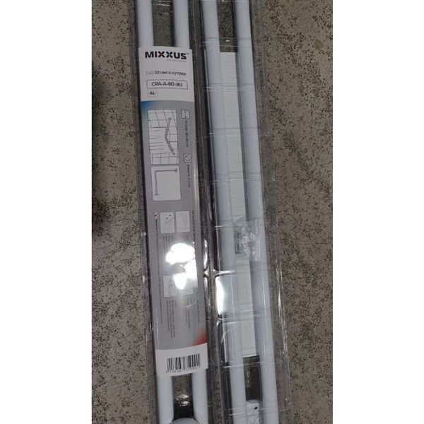 Штанга для шторки угловая Mixxus CRA-A-80x80 80x80cm (алюминий) (БЛИСТЕР) (AC3590) AC3590 фото