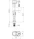 Арматура наполнительная Koer KT-0103-3/8" с нижним подвод., латун. резьба 3/8" (JP5609) KR5609 фото 3