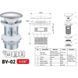 Донний клапан для раковини Zerix BV-02 1 1/4'' без переливу автоматичний СLICK-СLACK (Колір хром) (ZX6015) ZX6015 фото 3