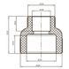 Муфта редукційна ВВ 40x25 PPR Koer K0035.PRO (KP0043) KP0043 фото 2