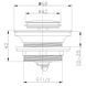 Донний клапан для ванни Zerix BV-07 1 1/2'' автоматичний СLICK-СLACK (Колір хром) (ZX6024) ZX6024 фото 2
