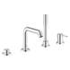 Однорычажный смеситель для ванны на 4 отверстия Grohe Essence (25251001) 25251001 фото 1