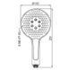 Лейка для душа Koer KP-0401-01 (3 функции) (KR4979) KR4979 фото 2