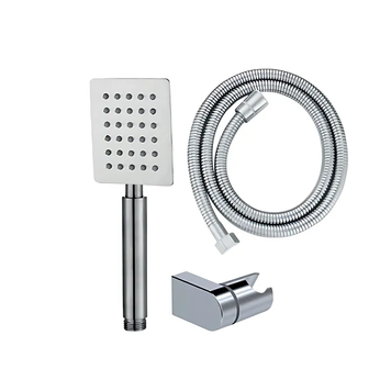 Душовий набір Mixxus Shower SET-02.SUS (шланг, лійка, кронштейн) з нерж. сталі (MI6157) MI6157 фото