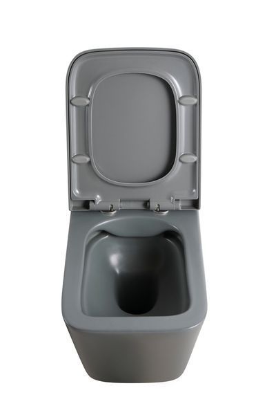 Унитаз подвесной Mixxus Premium QUADRO-0305-R GRAY 510x350x345mm система смыва RIMLESS (MP6656) MP6656 фото