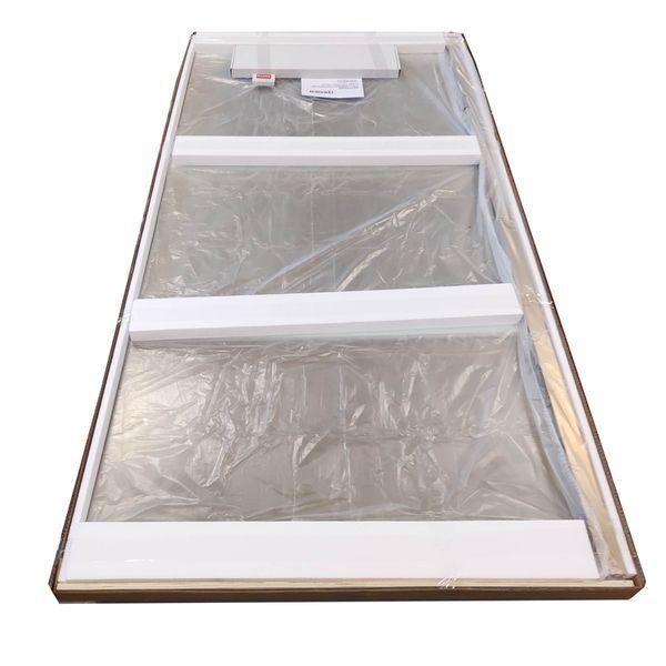 Душова перегородка Koer SR SP02-100x200-TR-12 Walk-In проз.скло Easy Clean 8мм, матове золото (KR5396) KR5396 фото