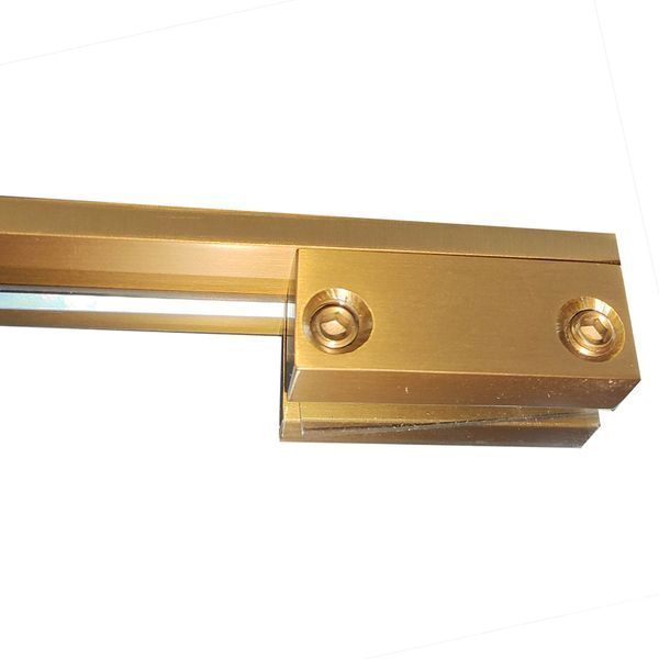 Душова перегородка Koer SR SP02-100x200-TR-12 Walk-In проз.скло Easy Clean 8мм, матове золото (KR5396) KR5396 фото