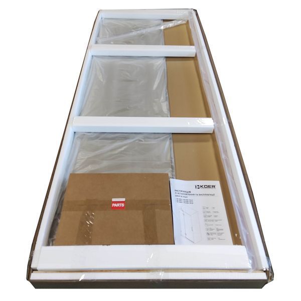 Дверь в нишу Koer SR SD04-120x200-TR-07 прозрачное стекло Easy Clean 10мм, графит (KR5388) KR5388 фото