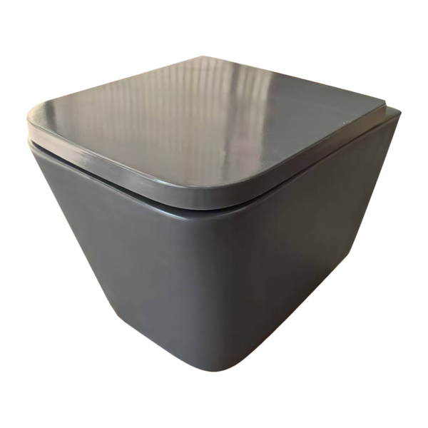 Унитаз подвесной Mixxus Premium QUADRO-0305-R GRAY 510x350x345mm система смыва RIMLESS (MP6656) MP6656 фото