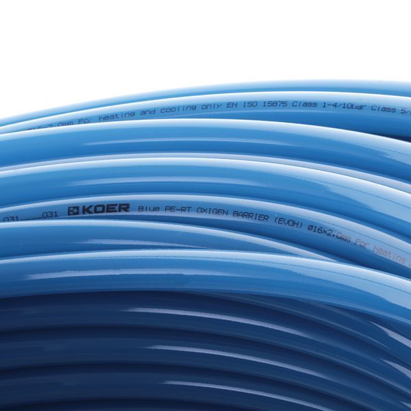 Труба для теплої підлоги з кисневим бар'єром Koer PERT EVOH 16*2,0 (Blue) (200 м) (KR3090) KR3090 фото