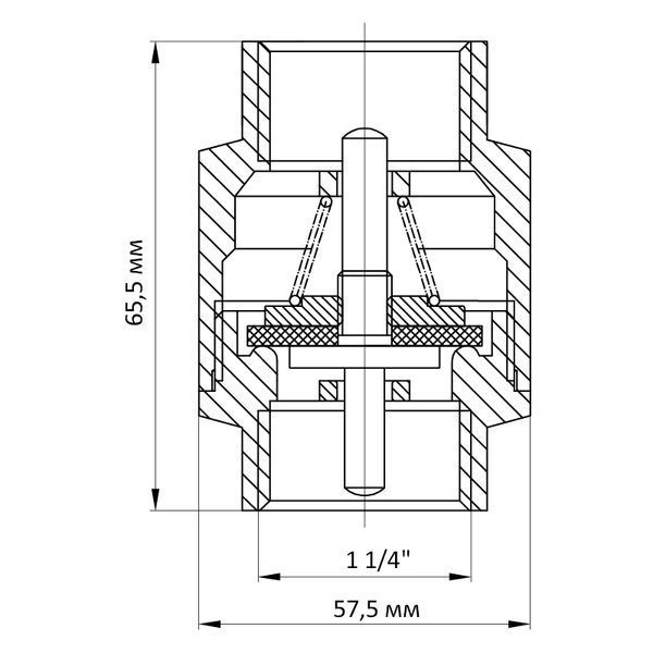 Клапан обратный NEW 1-1/4" (Koer KR.172) (KR2777) KR2777 фото