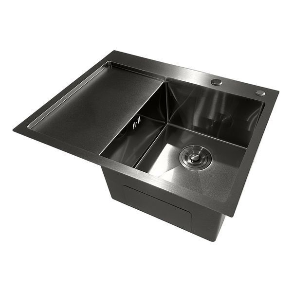 Мийка з нержавіючої сталі Mixxus MH6350R Nano-Black (3.0/0.8) колір графіт (MI7047) MI7047 фото