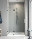 Дверь в нишу Koer SR SD04-120x200-TR-07 прозрачное стекло Easy Clean 10мм, графит (KR5388) KR5388 фото 6