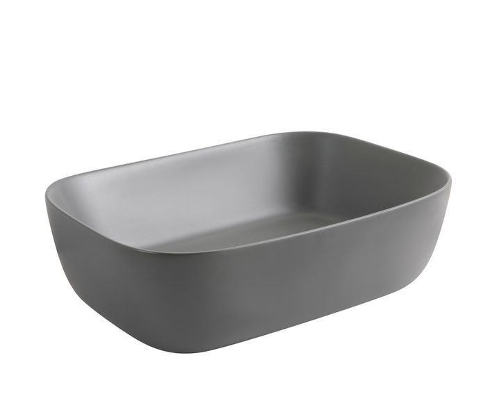 Раковина накладна Mixxus Premium DIVERSE-0116 GRAY 455x330x135mm (MP6651) MP6651 фото