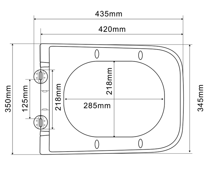 Унитаз подвесной Mixxus Premium QUADRO-0305-R GRAY 510x350x345mm система смыва RIMLESS (MP6656) MP6656 фото