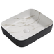 Раковина накладна MIXXUS PREMIUM DIVERSE-0110 MARBLE-BLACK 500х390х130mm (MP6517) MP6517 фото 1