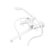 Смеситель для ванны Plamix Pablo -140 EURO SET White (со шлангом и лейкой) (PM0670) PM0670 фото 1
