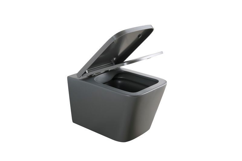Унитаз подвесной Mixxus Premium QUADRO-0305-R GRAY 510x350x345mm система смыва RIMLESS (MP6656) MP6656 фото