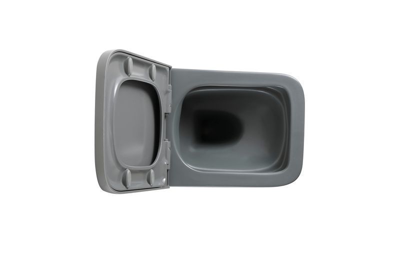 Унитаз подвесной Mixxus Premium QUADRO-0305-R GRAY 510x350x345mm система смыва RIMLESS (MP6656) MP6656 фото