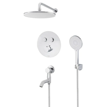 Встраиваемая душевая система с термостатом Koer KB-67012-01 (Цвет хром) (KR4728) KR4728 фото