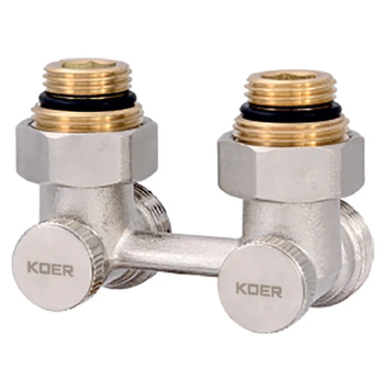 Узел нижнего подключения радиатора 3/4'' угловой (комплект) Koer KR.1132 (KR2816) KR2816 фото