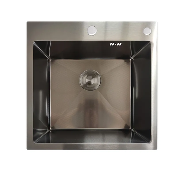 Мойка MIXXUS MH5050 DECOR GRAPHITE (MH5050 DECOR NANO-BLACK)(3.0/0.8) из нерж. стали (цвет графит) (MX1929) MX1929 фото