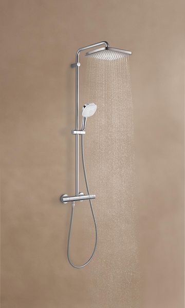 Душевая система с термостатом для настенного монтажа Grohe Tempesta System 250 Cube (26689001) 26689001 фото