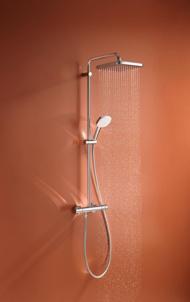 Душевая система с термостатом для настенного монтажа Grohe Tempesta System 250 Cube (26689001) 26689001 фото