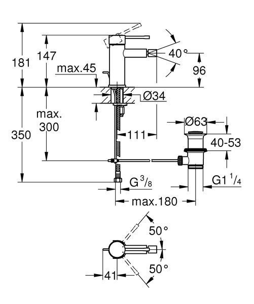 Змішувач для біде Grohe Essence New (32935001) 32935001 фото