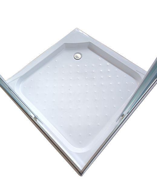 Душова кабіна з низьким піддоном Mixxus CUBIC SCT01-100x100x195-FB CHROME матове скло 4мм (MI6904) MI6904 фото