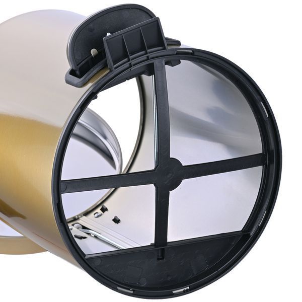Відро для сміття з плавним закриттям кругле Mixxus Ellipse-TC0205 Brushed Gold 5л (колір матове золото) (MI8400) MI8400 фото
