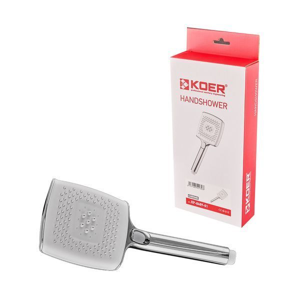 Лійка для душу Koer KP-0409-01 4 функції (Колір хром) (KR5413) KR5413 фото