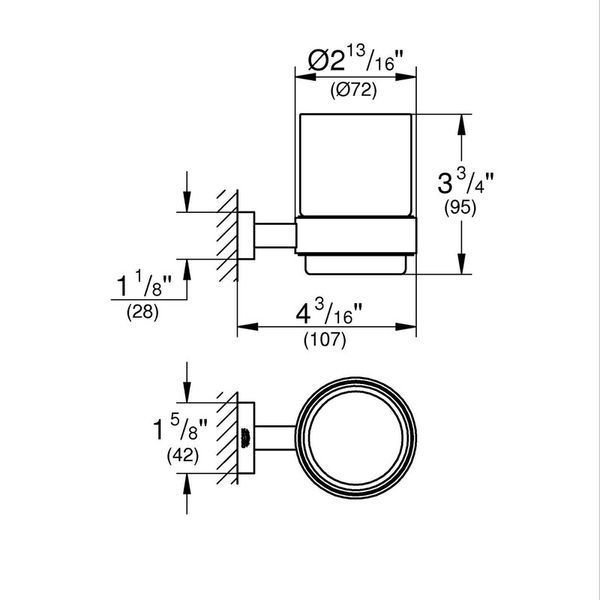 Набор аксессуаров 3в1 Grohe Essentials Cube (BF40511EC) BF40511EC фото