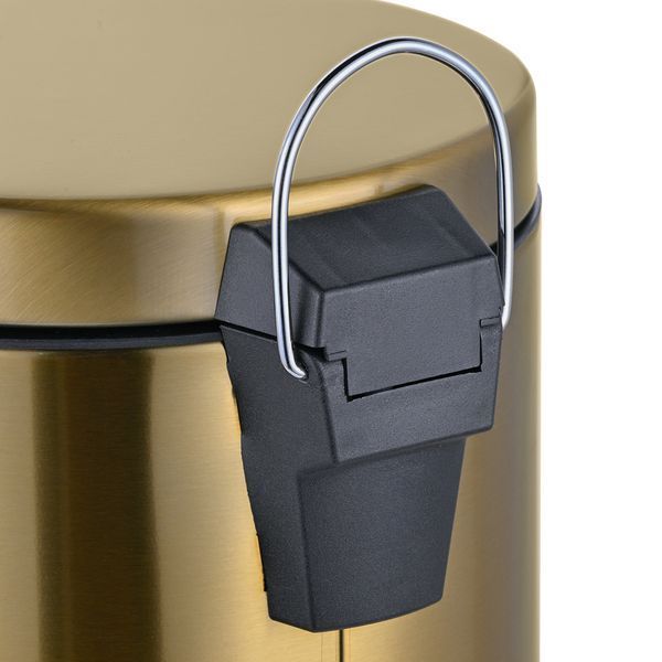 Відро для сміття з плавним закриттям кругле Mixxus Ellipse-TC0205 Brushed Gold 5л (колір матове золото) (MI8400) MI8400 фото
