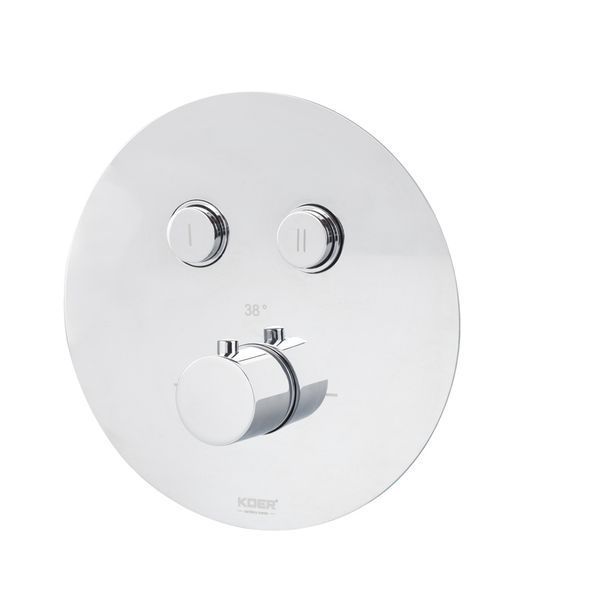 Вбудована душова система з термостатом Koer KB-67012-01 (Колір хром) (KR4728) KR4728 фото