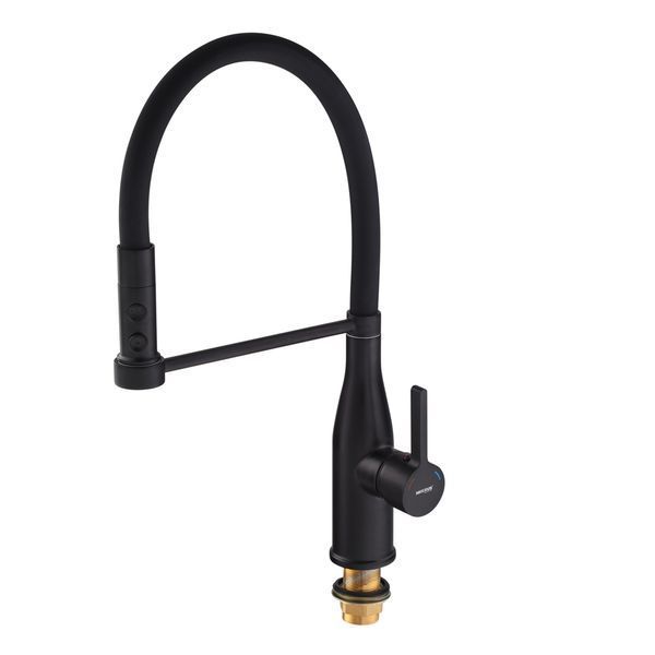 Смеситель для кухни Mixxus Premium Summer 017 BLACK REFL.BLACK (MI6961) MI6961 фото