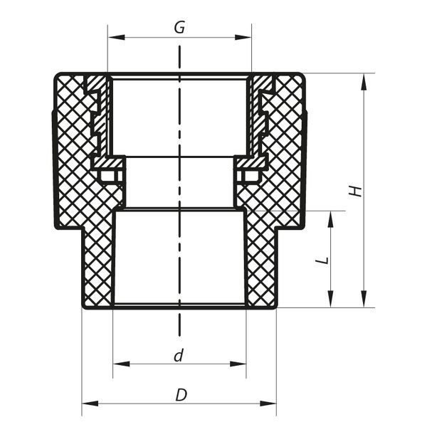 З'єднувальна муфта ВР 20x1/2F PPR Koer K0085.PRO (KP0103) KP0103 фото