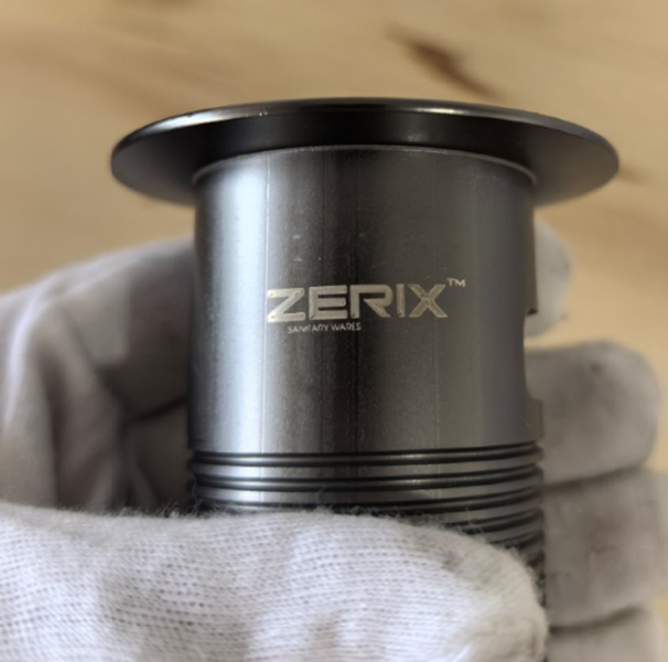 Донный клапан для раковины с переливом Zerix BV-09 GRAY 1 1/4" автоматический Click-Clack (Цвет графит) (MY0415) MY0415 фото