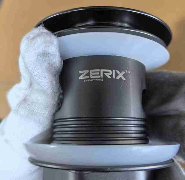 Донный клапан для раковины с переливом Zerix BV-09 GRAY 1 1/4" автоматический Click-Clack (Цвет графит) (MY0415) MY0415 фото